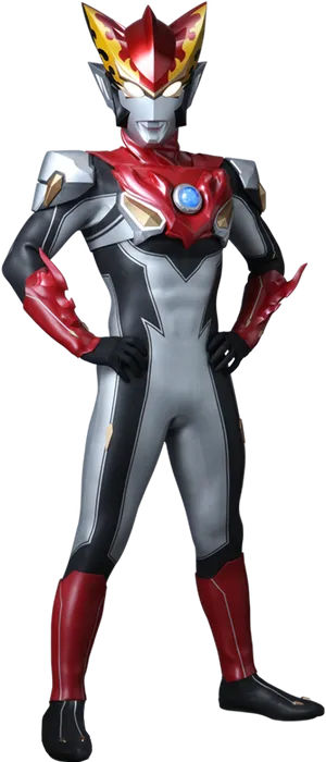 Ultraman Hero Pose PNG image