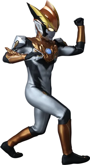 Ultraman Heroic Pose PNG