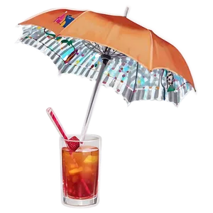 Umbrella In Cocktail PNG 05232024 PNG