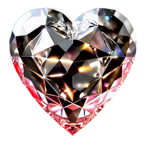 Unbreakable Diamond Heart PNG 06262024