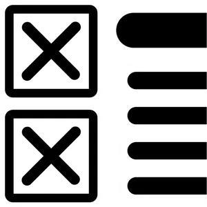 Unchecked Checkboxes Graphic PNG image