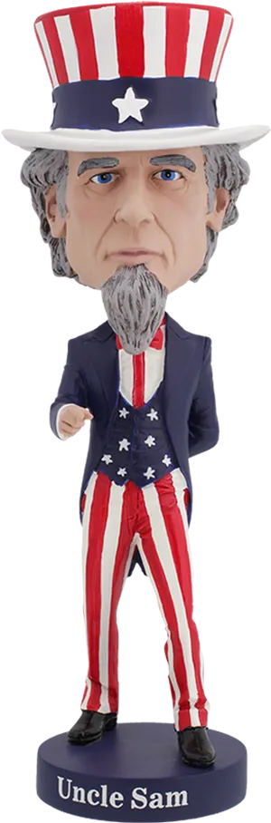 Uncle Sam Figurine Patriotic Decor PNG image