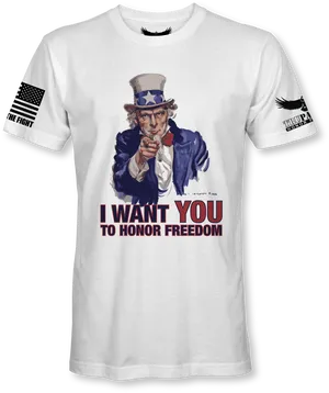 Uncle Sam Freedom T Shirt Design PNG