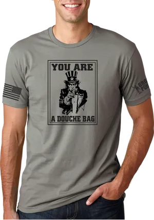 Uncle Sam Parody Tshirt Design PNG image