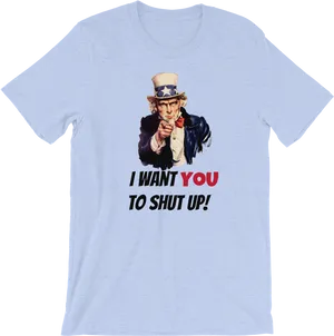 Uncle Sam Parody Tshirt Design PNG