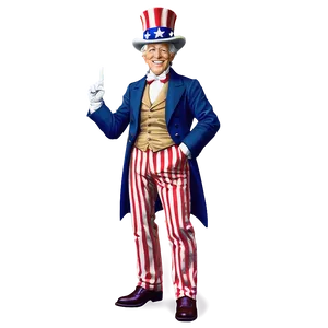 Uncle Sam Patriotic Png 06122024 PNG image