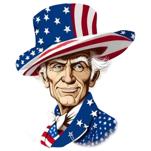 Uncle Sam Patriotic Png Fjg PNG image