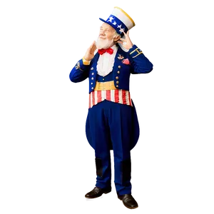 Uncle Sam Saluting PNG 06122024