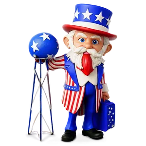 Uncle Sam Standing Pose PNG 41