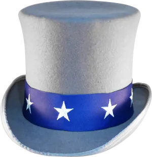 Uncle Sam Style Top Hat PNG image