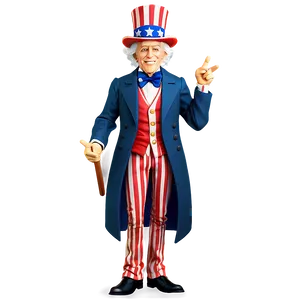 Uncle Sam Teaching History PNG 06122024