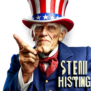 Uncle Sam Teaching History PNG Hdm