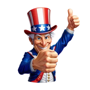 Uncle Sam Thumbs Up Png 43 PNG image