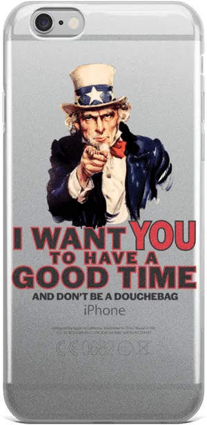 Uncle Sami Phone Case Design PNG