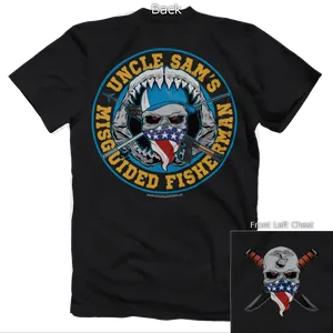 Uncle Sams Misguided Fisherman T Shirt Design PNG