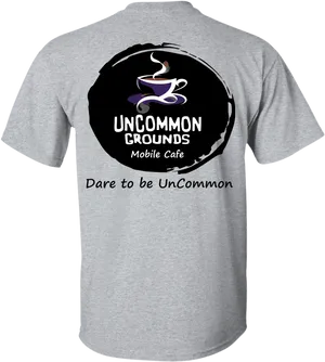 Uncommon Grounds Cafe Promotional T Shirt PNG image