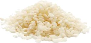 Uncooked White Rice Pile PNG image