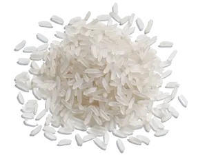 Uncooked White Rice Pile