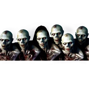 Undead Zombie Horde PNG 05032024