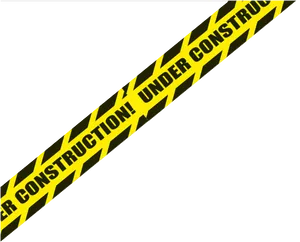 Under Construction Warning Tape PNG image