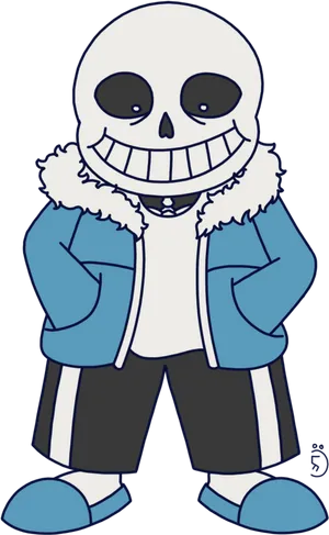 Undertale Sans Character Art PNG image