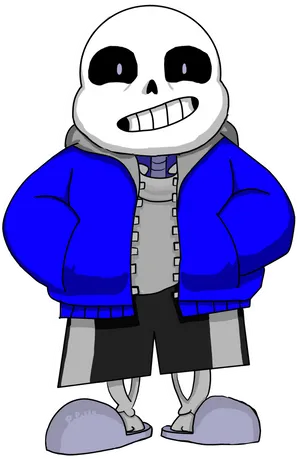 Undertale Sans Character Art PNG image