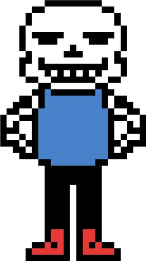 Undertale Sans Pixel Art PNG image