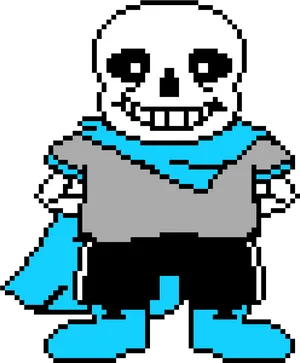 Undertale Sans Pixel Art PNG image