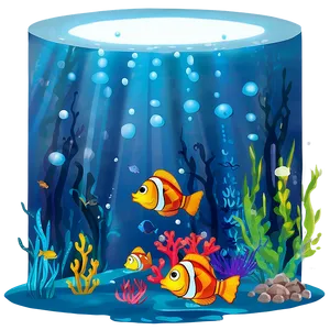 Underwater Cartoon Scene Png 06272024 PNG image