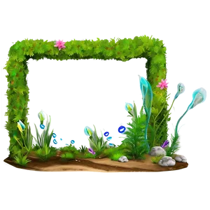 Underwater Floral Scene PNG 06132024 PNG