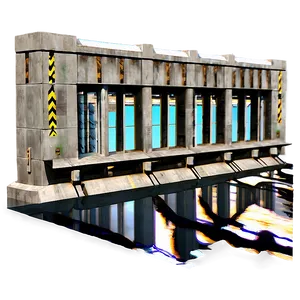 Underwater Gate Control Dam PNG Emg PNG