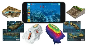 Underwater Mapping Technology Showcase PNG image