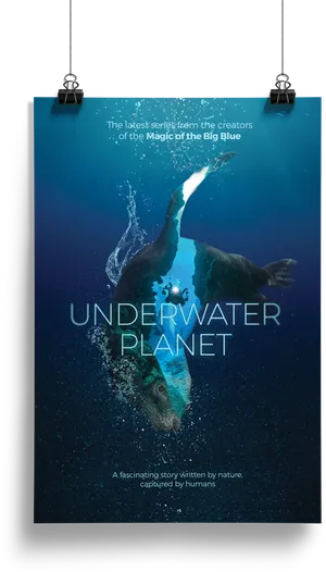Underwater Planet Series Poster PNG image