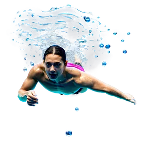 Underwater Swimming Race Png 05212024 PNG image