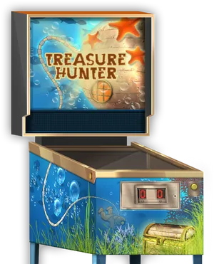 Underwater Themed Arcade Cabinet PNG image