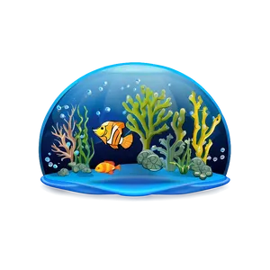 Underwater World Scene Png 05042024 PNG image