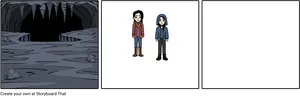 Underworld_ Cave_and_ Two_ Characters PNG image