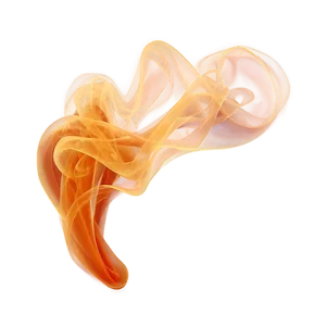Unfolding Orange Smoke Design PNG 95