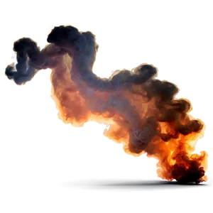 Unfolding Orange Smoke Design PNG Ujc PNG