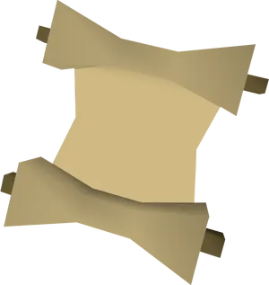 Unfurled Ancient Scroll Graphic PNG