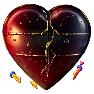 Unhappy Broken Heart Emoji PNG Wtj43 PNG