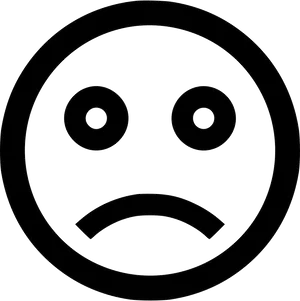 Unhappy_ Face_ Emoji_ Vector PNG image