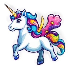 Unicorn And Stars Clipart PNG 80 PNG