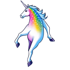 Unicorn And Stars Png 48 PNG image