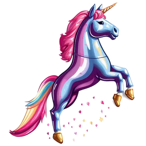 Unicorn Balloon Clipart PNG 06262024
