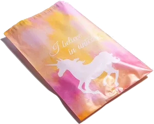 Unicorn Belief Pillowcase Design PNG image