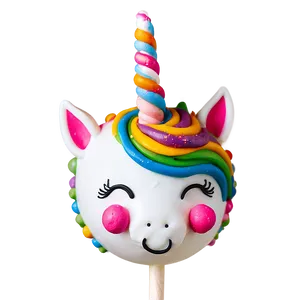 Unicorn Cake Pops Png 06272024 PNG image