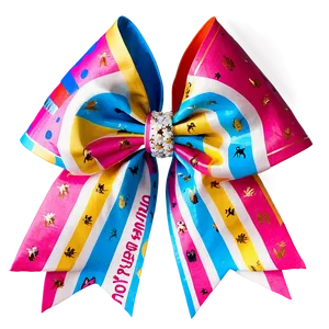 Unicorn Cheer Bow PNG 06212024