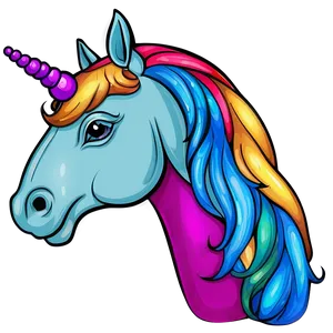 Unicorn Coloring Page PNG Ave PNG
