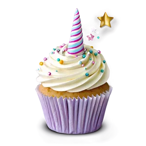 Unicorn Cupcake PNG 05032024